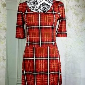 LuLaRoe Red and Black Plaid Maxi Dress